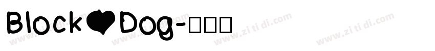 Block Dog字体转换